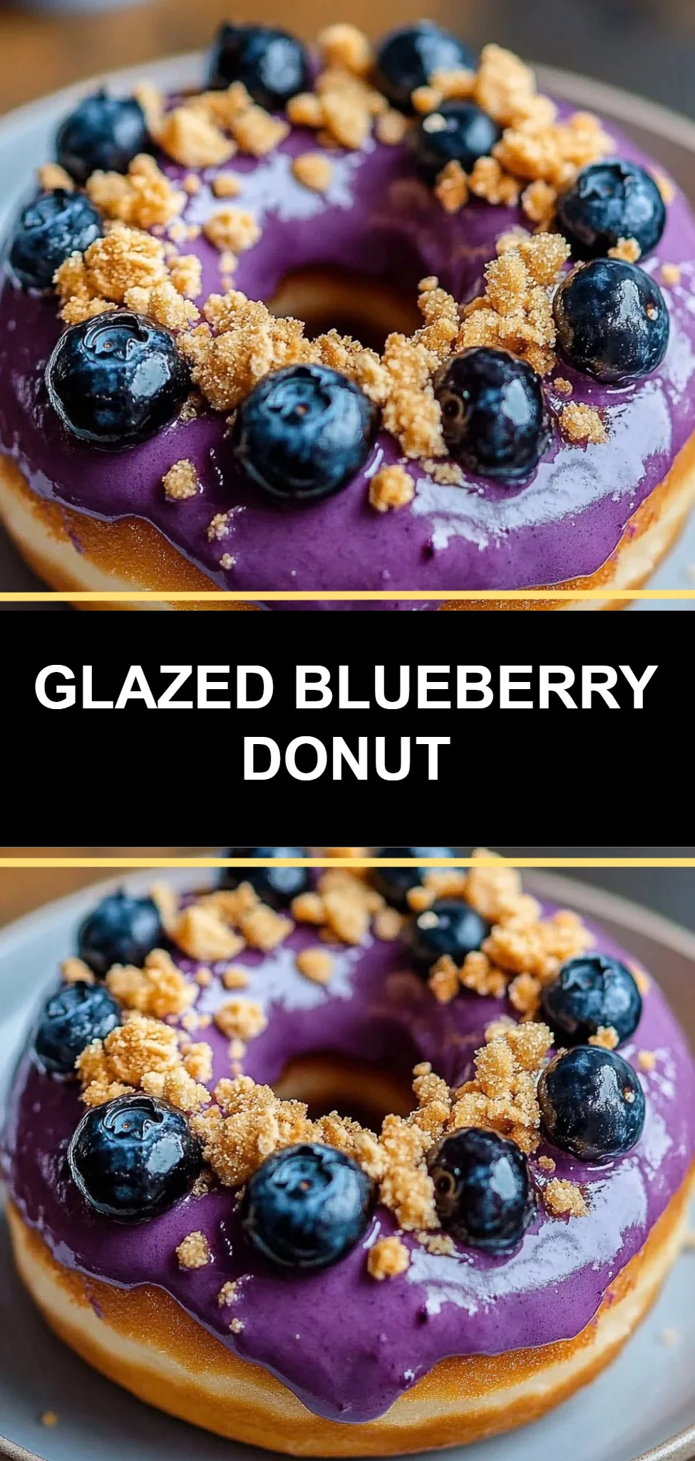 Glazed Blueberry Donut