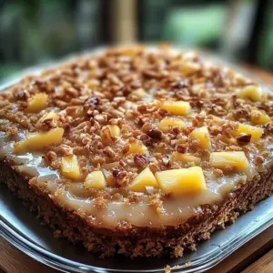 Delicious God Bless America Pineapple Coconut Cake topped with coconut flakes