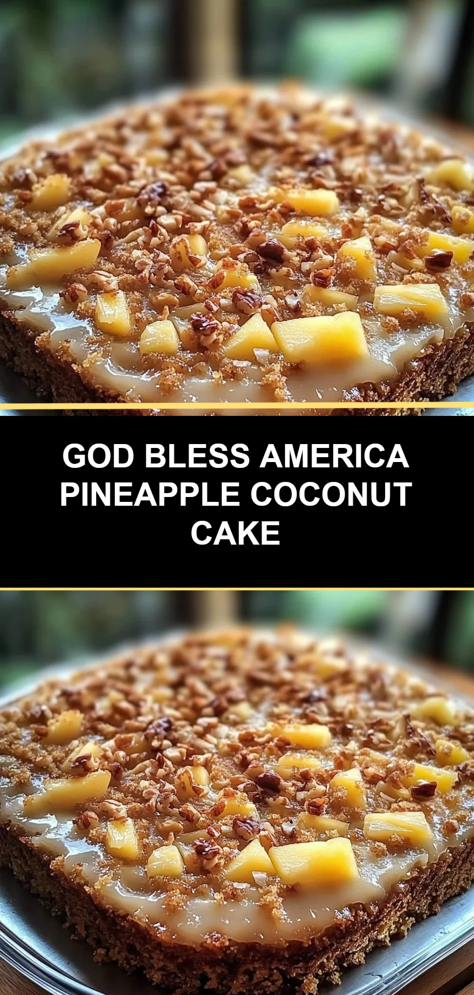 God Bless America Pineapple Coconut Cake