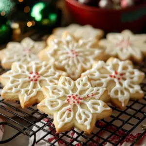Freshly baked Grandma's simple sugar cookies on a plate