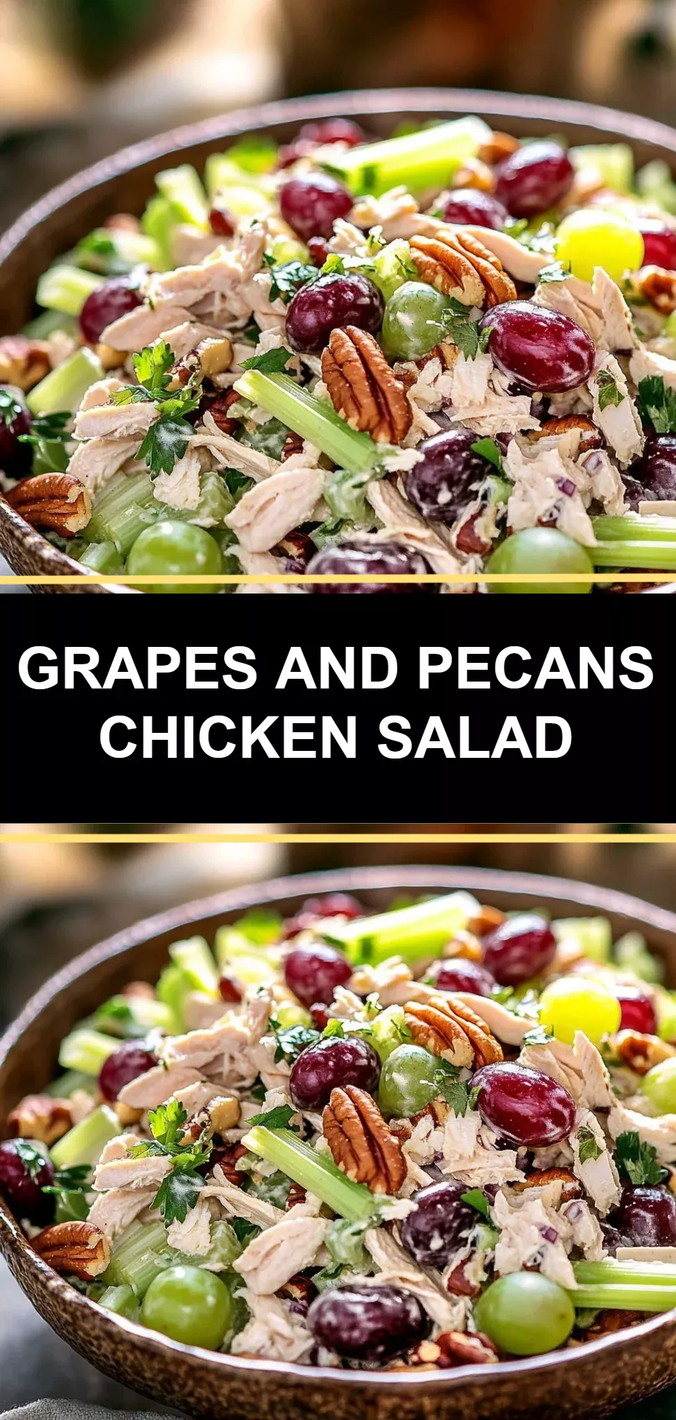 Grapes and Pecans Chicken Salad