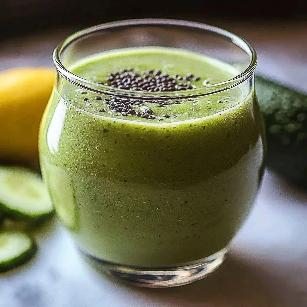 Green detox smoothie ingredients for vitality and body cleansing