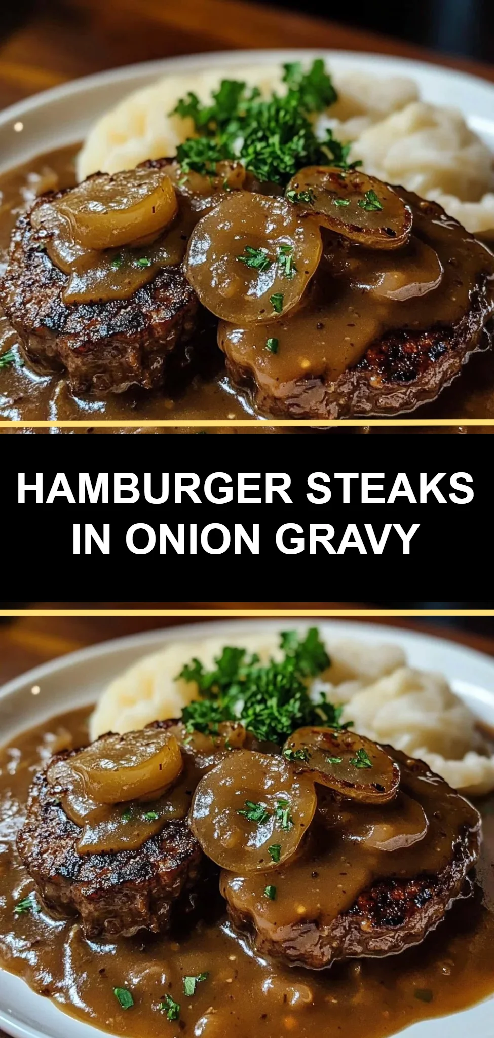 Hamburger Steaks in Onion Gravy