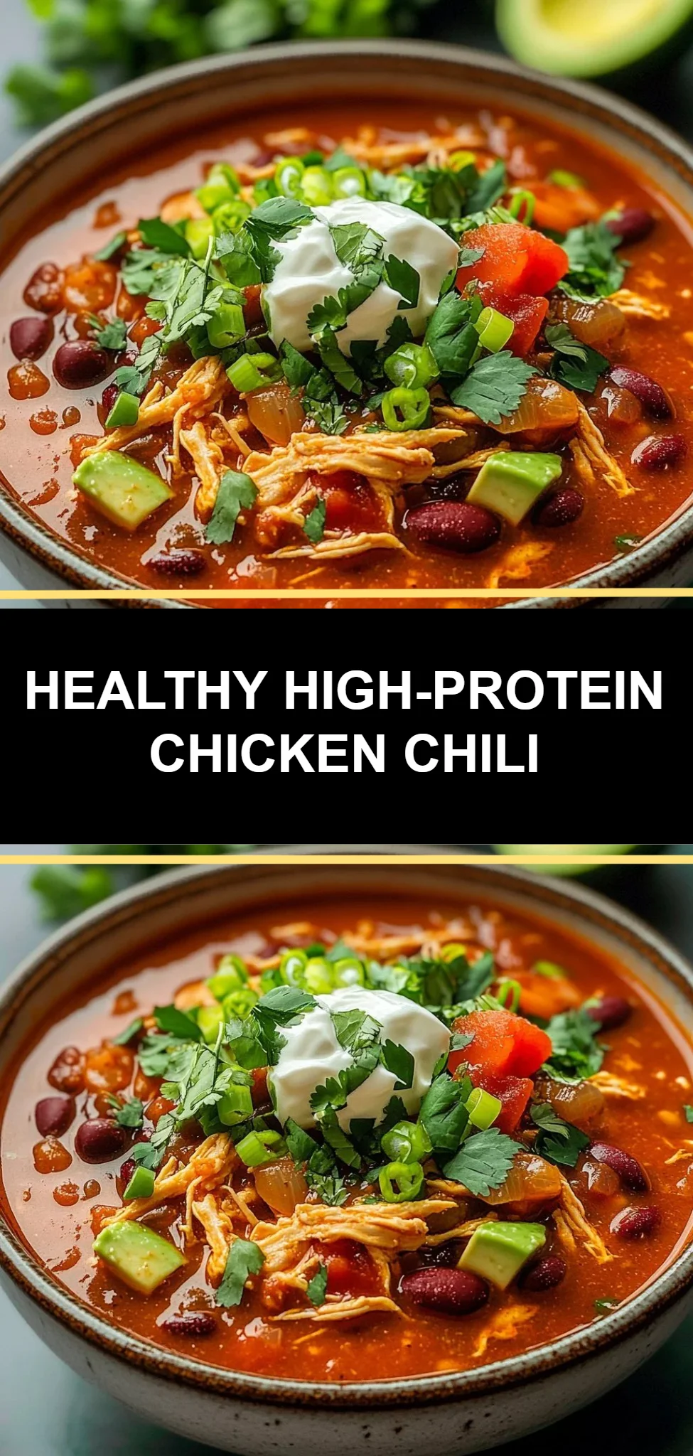 Healthy High-Protein Chicken Chili