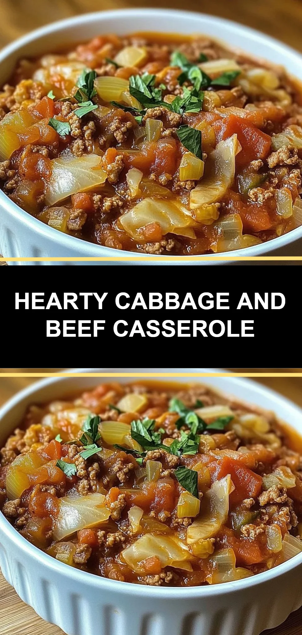 Hearty Cabbage and Beef Casserole