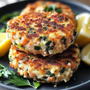 Herbed Mediterranean Salmon Cakes served on a plate with fresh herbs.
