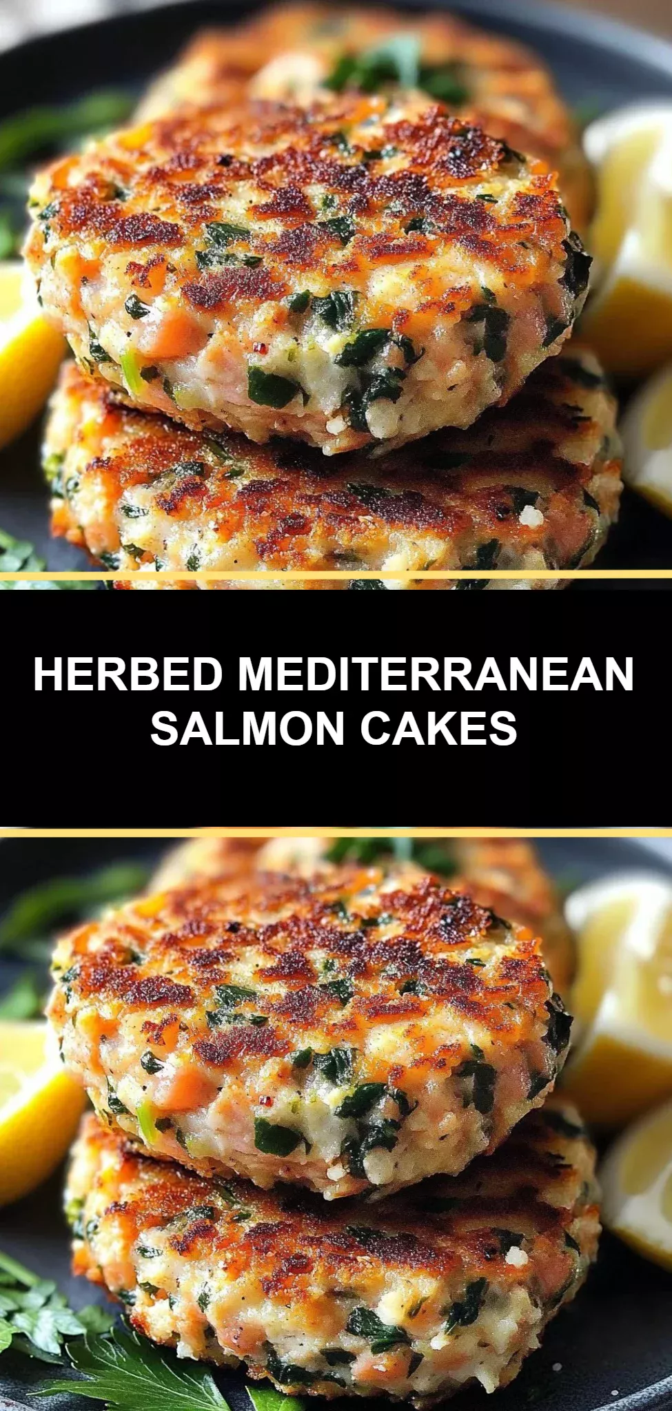 Herbed Mediterranean Salmon Cakes