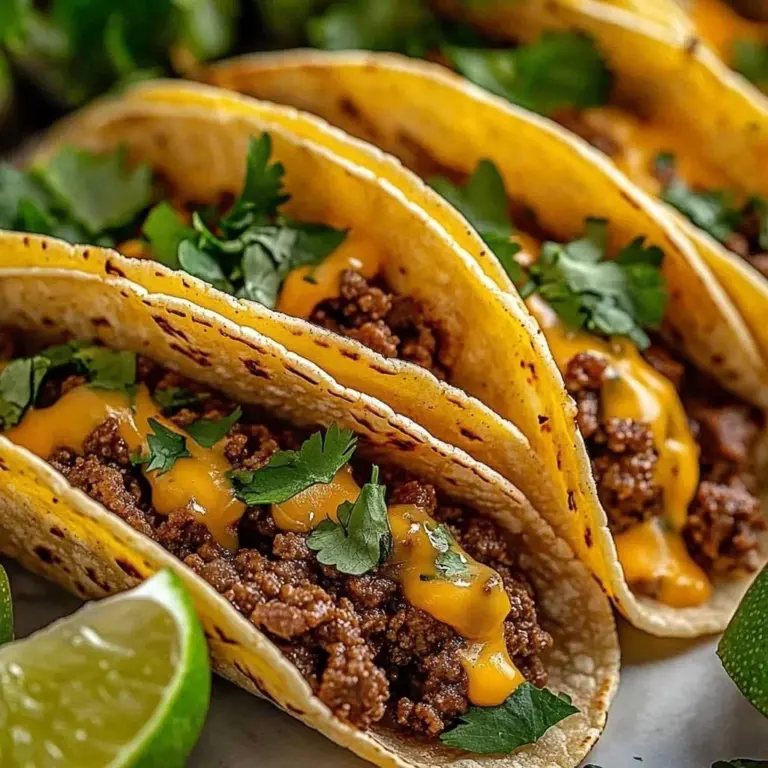 Delicious honey garlic butter beef tacos served on a plate