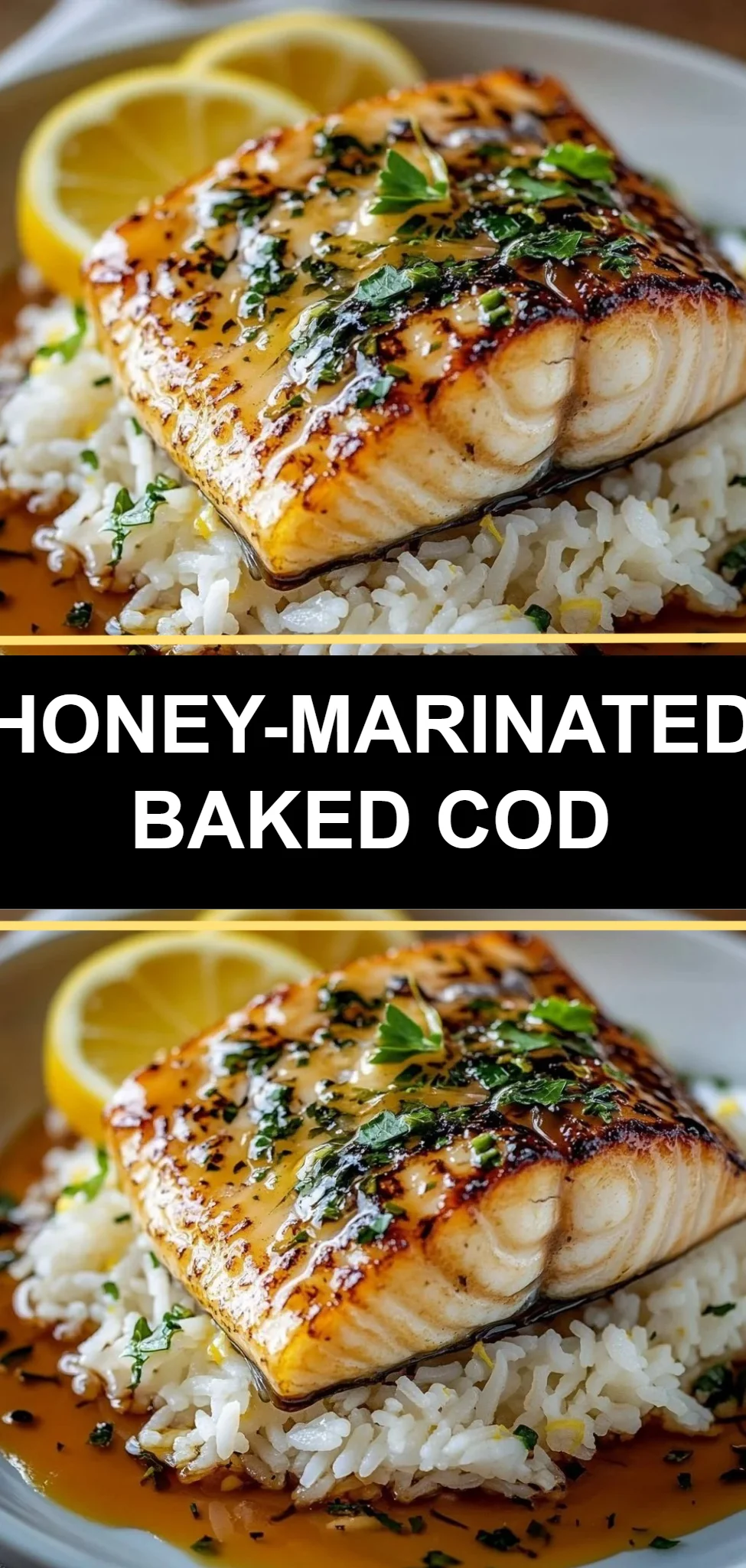 Honey-Marinated Baked Cod