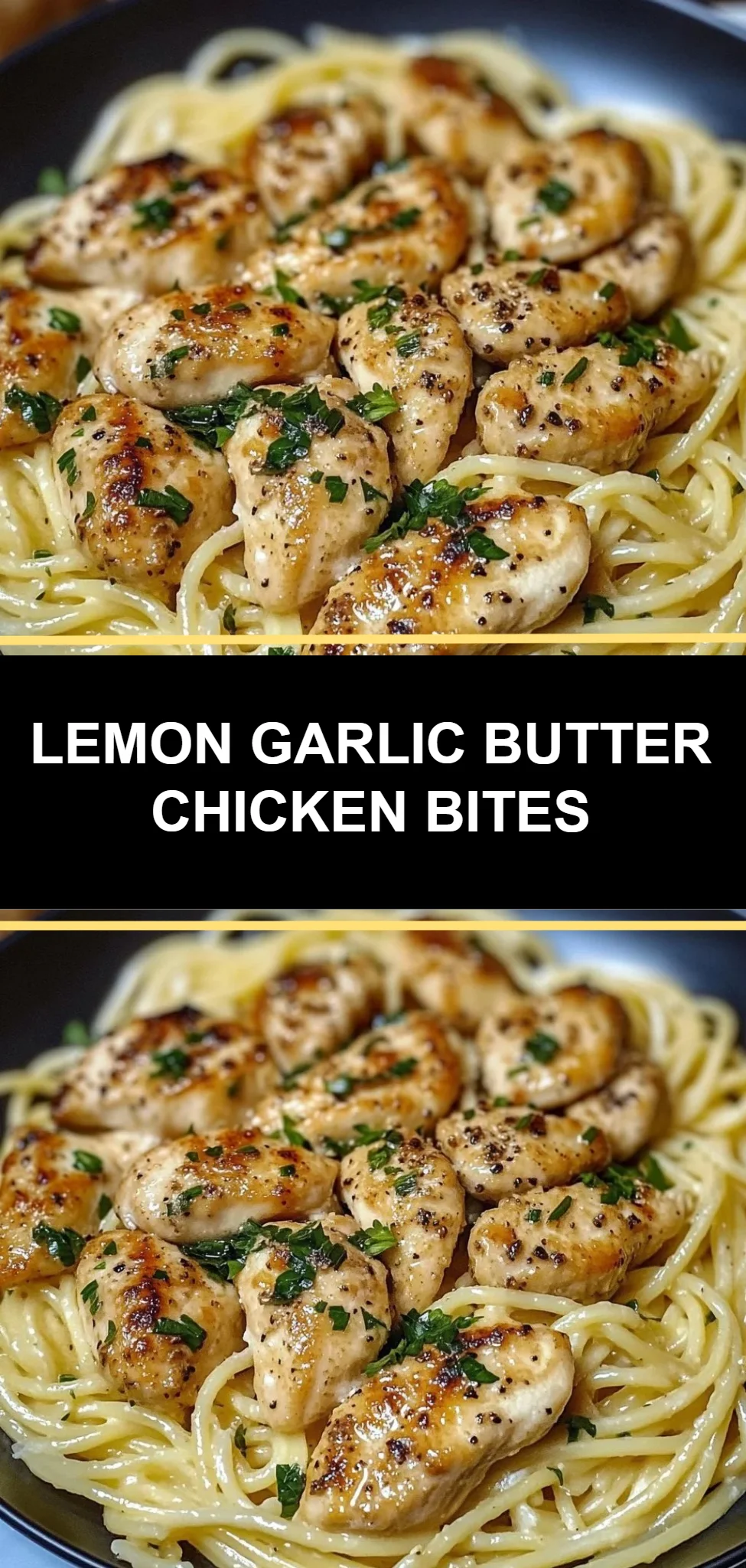 Lemon Garlic Butter Chicken Bites