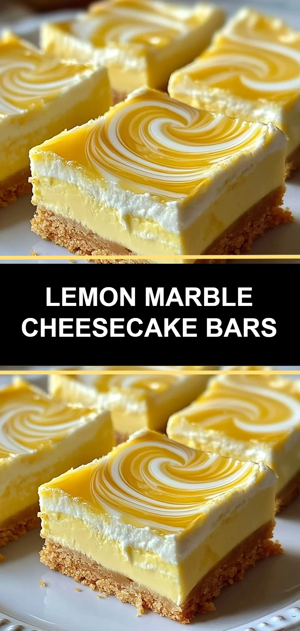 Lemon Marble Cheesecake Bars