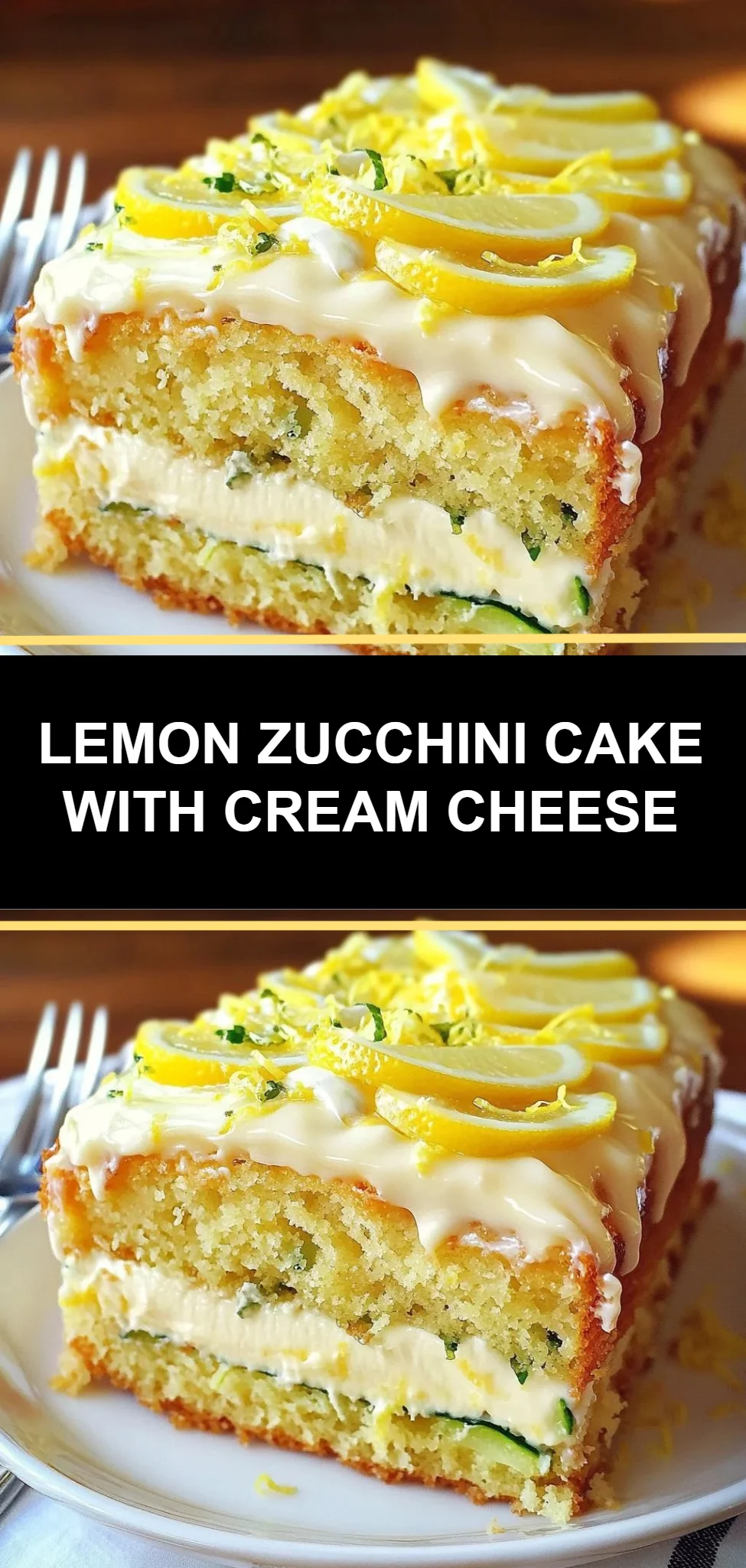 Lemon Zucchini Cake with Cream Cheese