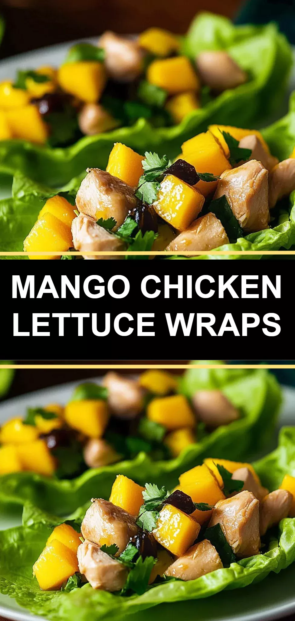 Mango Chicken Lettuce Wraps