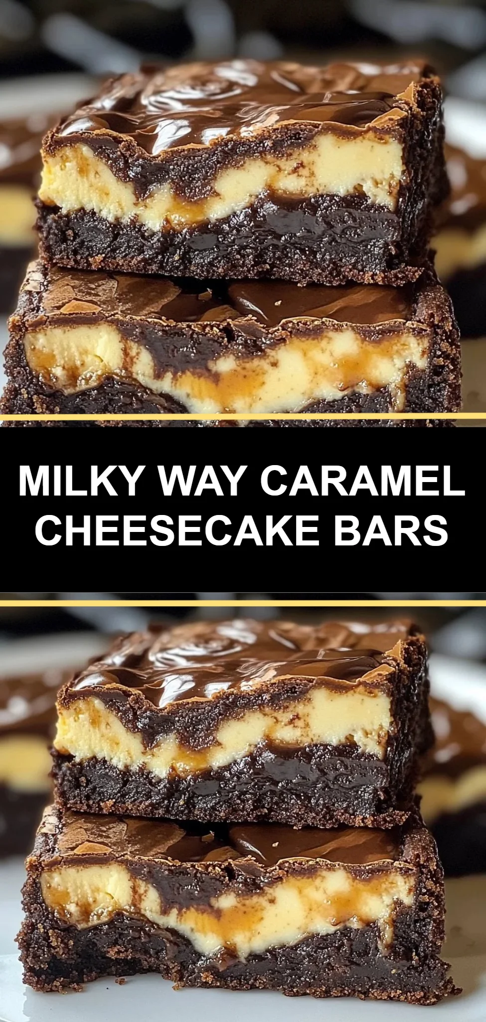 Milky Way Caramel Cheesecake Bars
