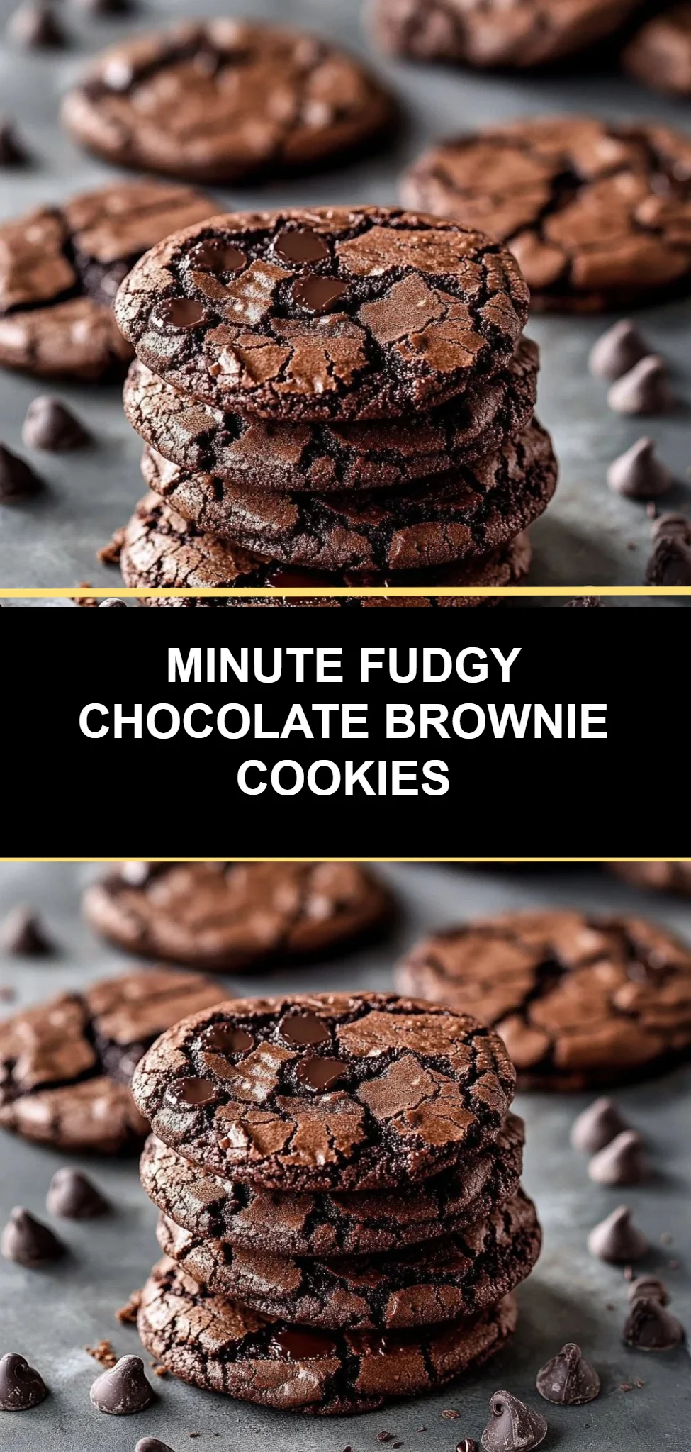 Minute Fudgy Chocolate Brownie Cookies