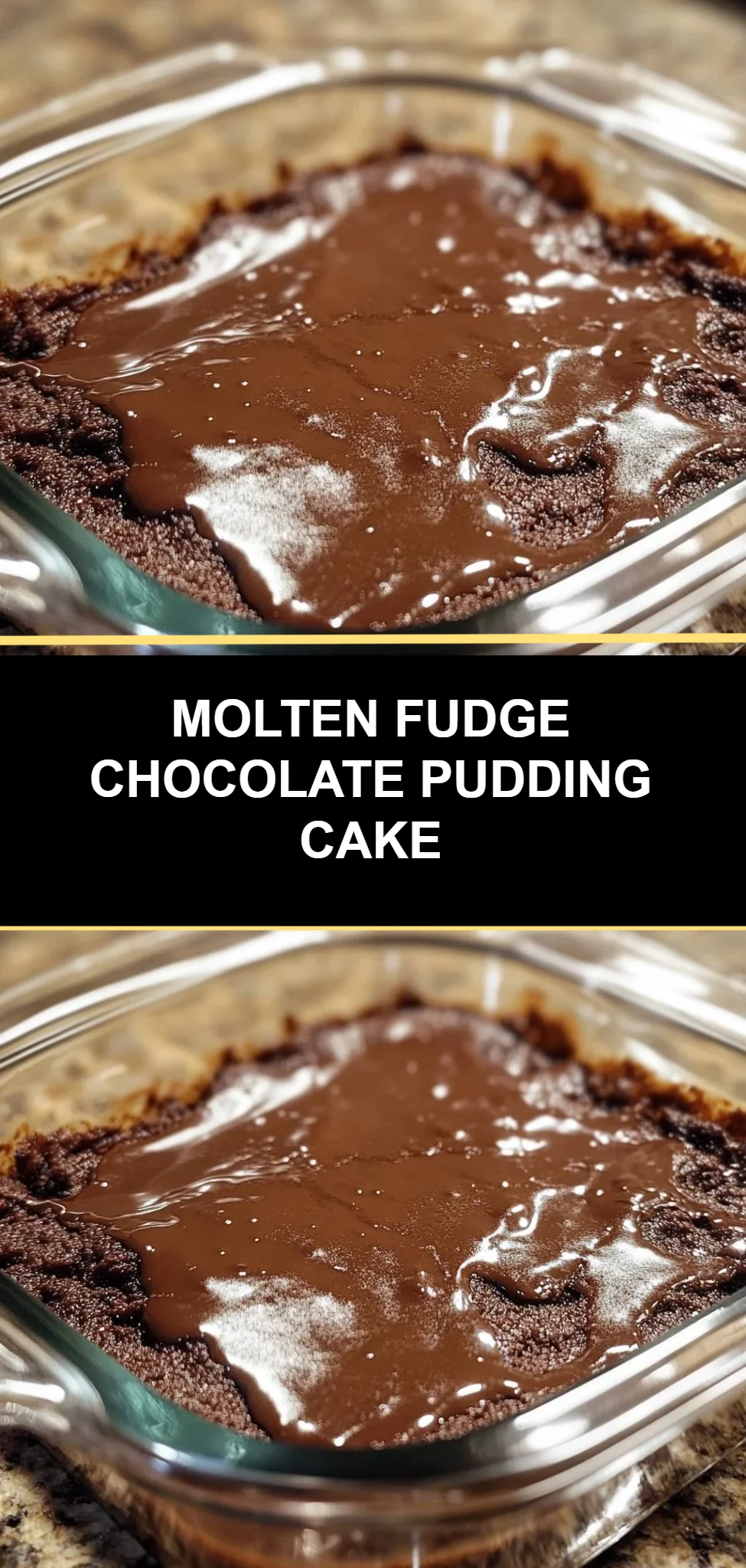 Molten Fudge Chocolate Pudding Cake