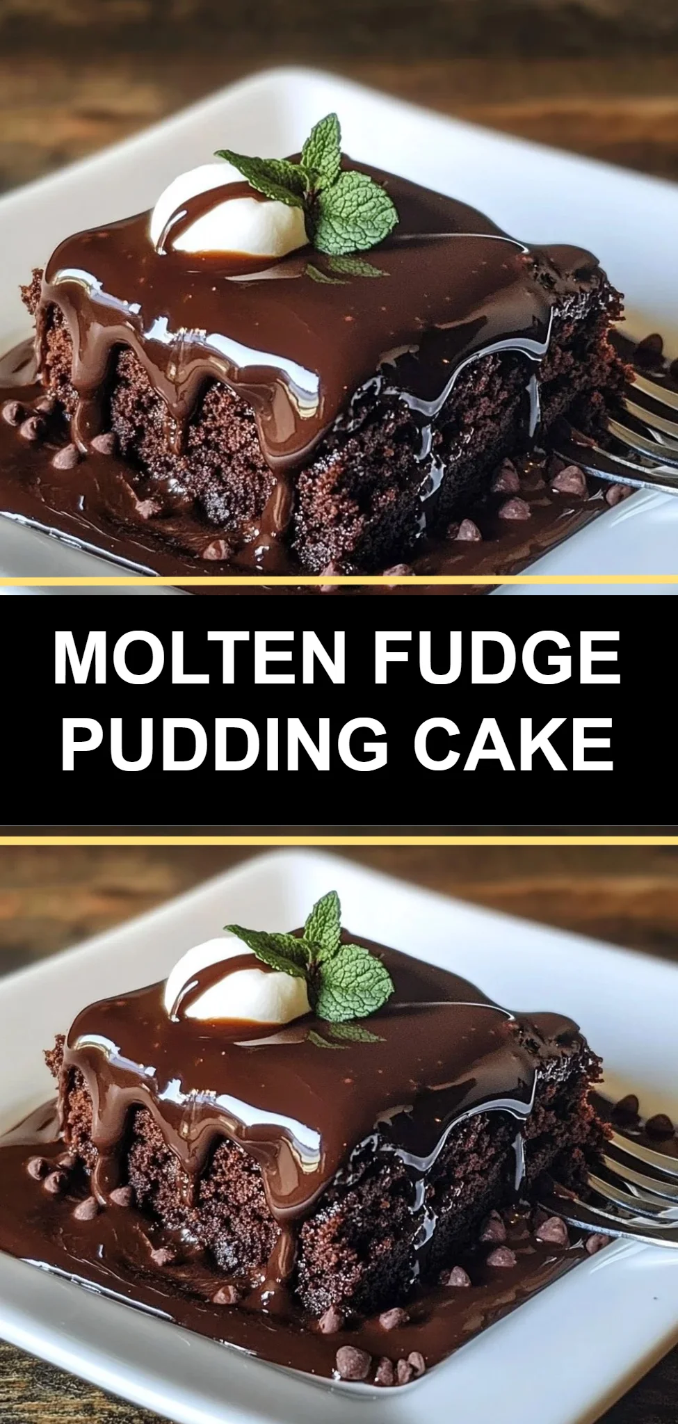 Molten Fudge Pudding Cake