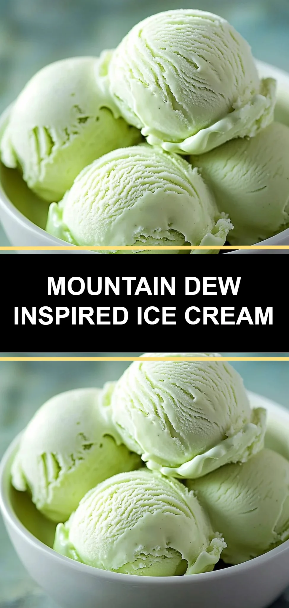 Mountain Dew Inspired Ice Cream