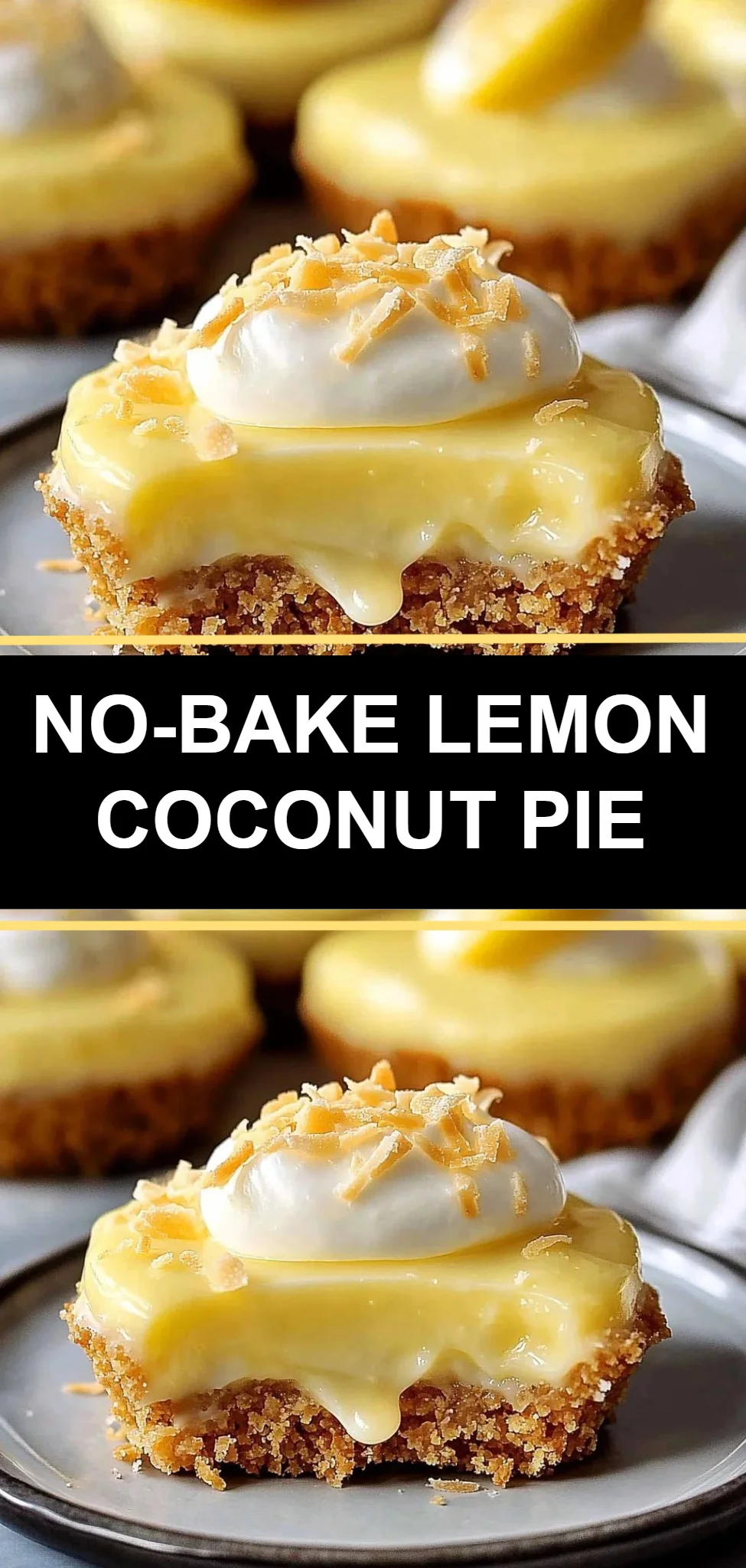 No-Bake Lemon Coconut Pie