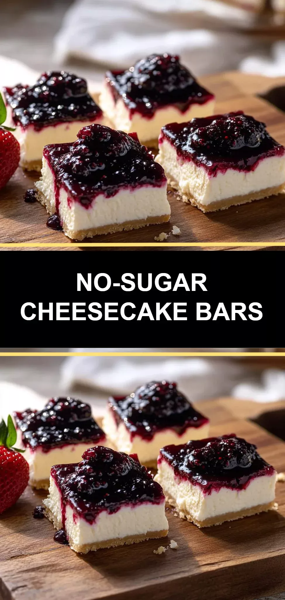 No-Sugar Cheesecake Bars