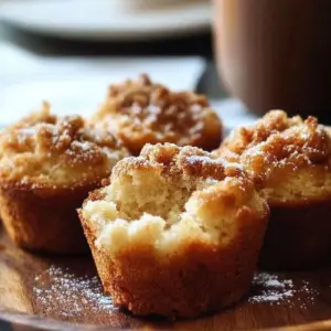 Delicious French Toast Muffins served warm with syrup and cinnamon