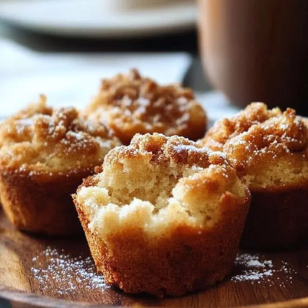 Delicious French Toast Muffins served warm with syrup and cinnamon