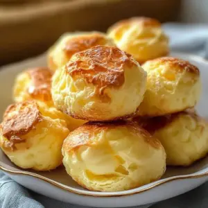 Delicious Nun's Puffs pastry served on a plate, golden and fluffy.