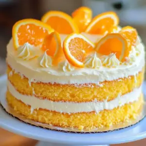 Delicious Orange Creamsicle Cake Delight with vibrant colors and creamy frosting