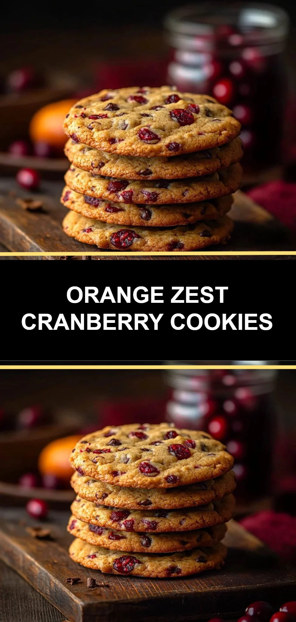 Orange Zest Cranberry Cookies