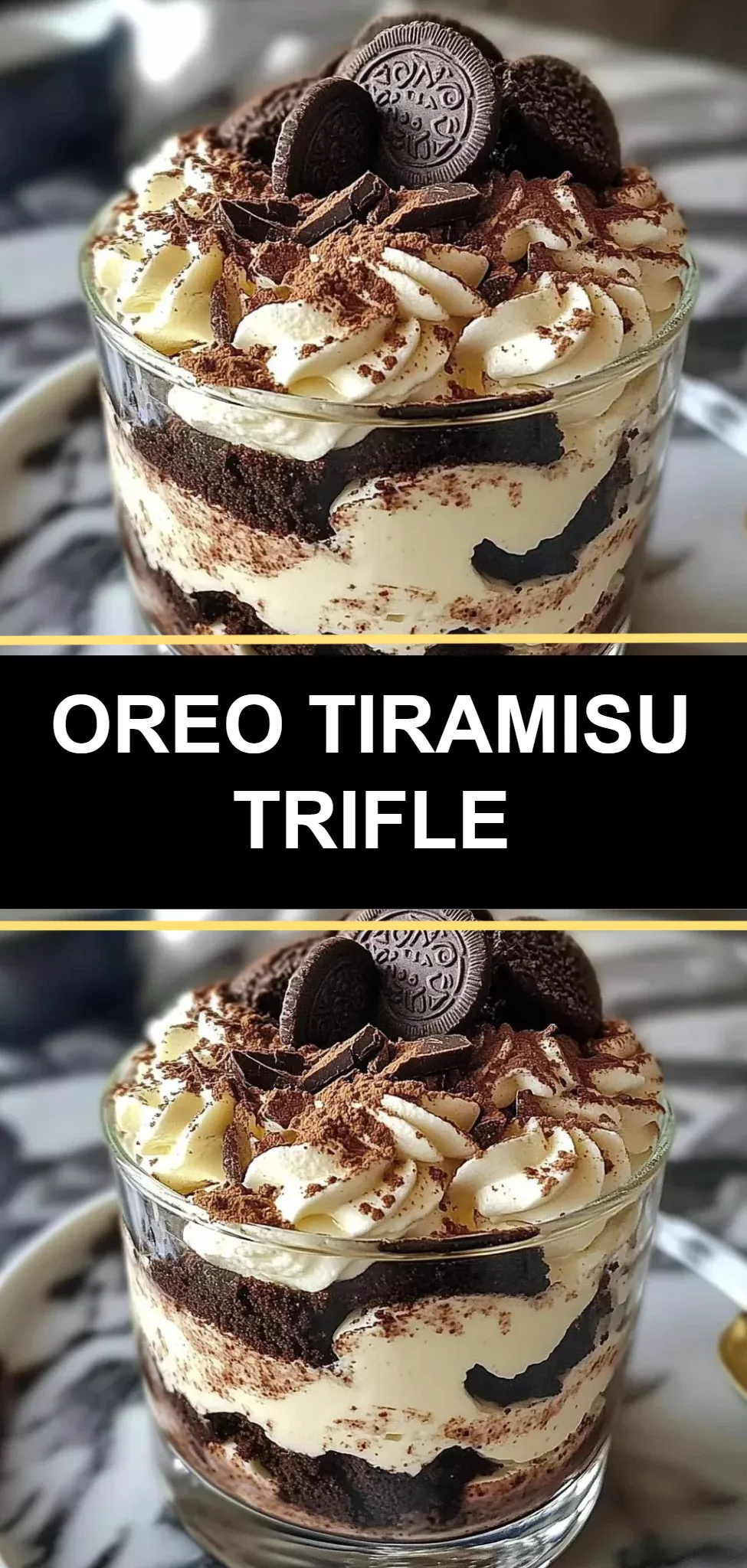 Oreo Tiramisu Trifle