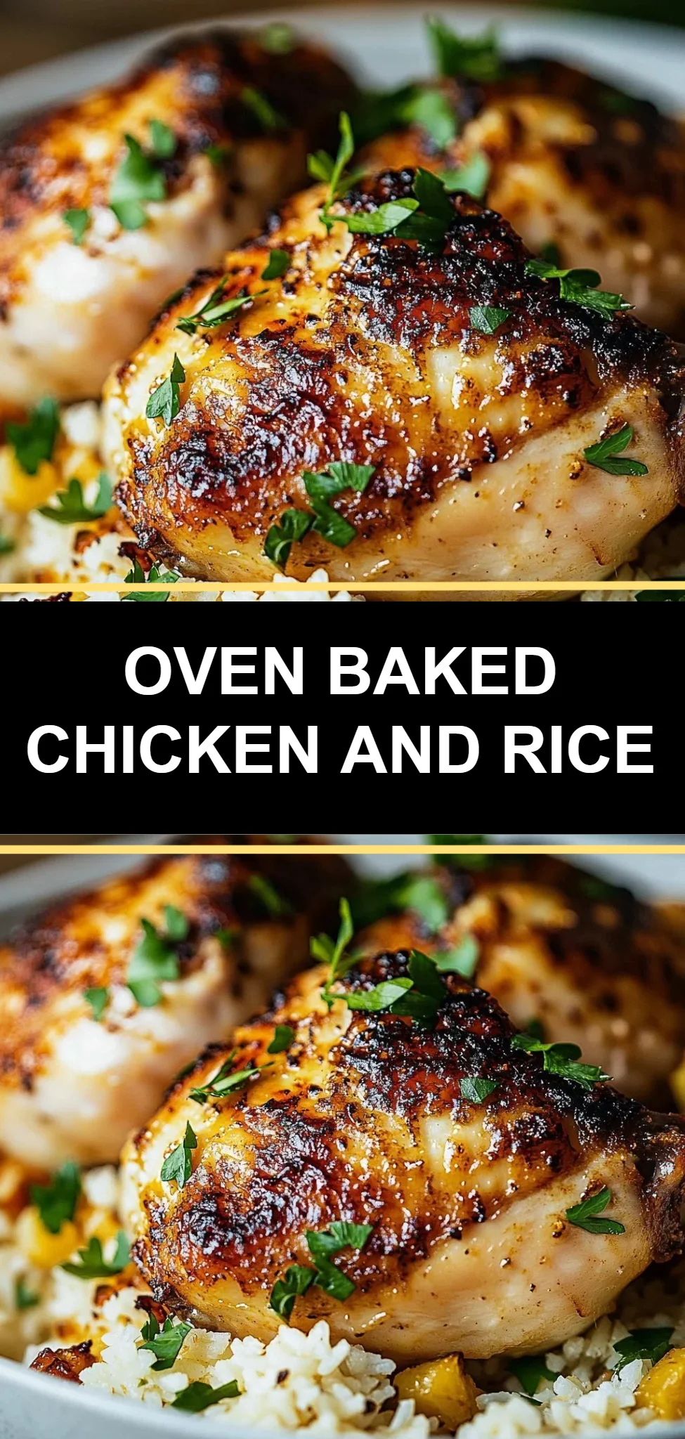 Oven Baked Chicken and Rice