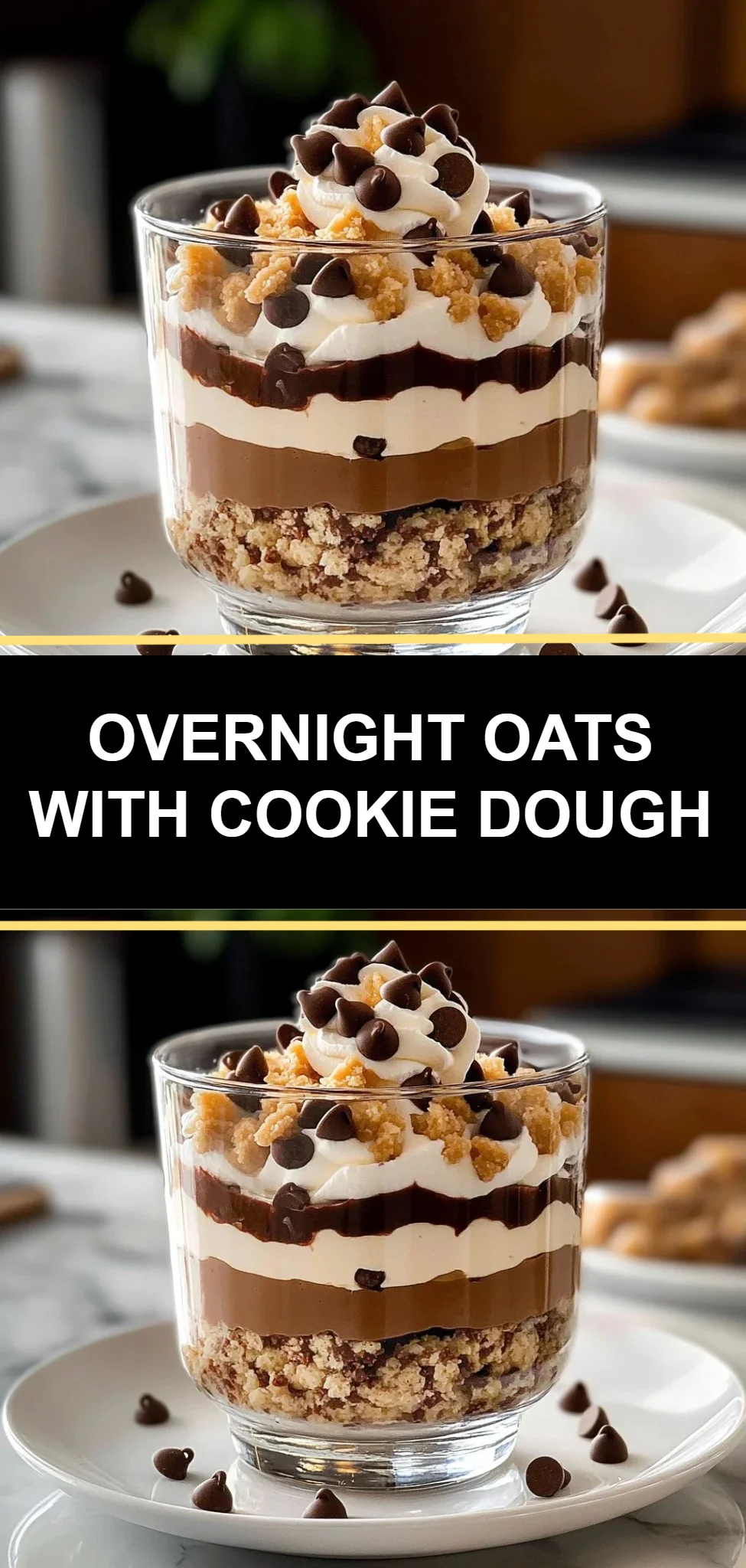 Overnight Oats with Cookie Dough