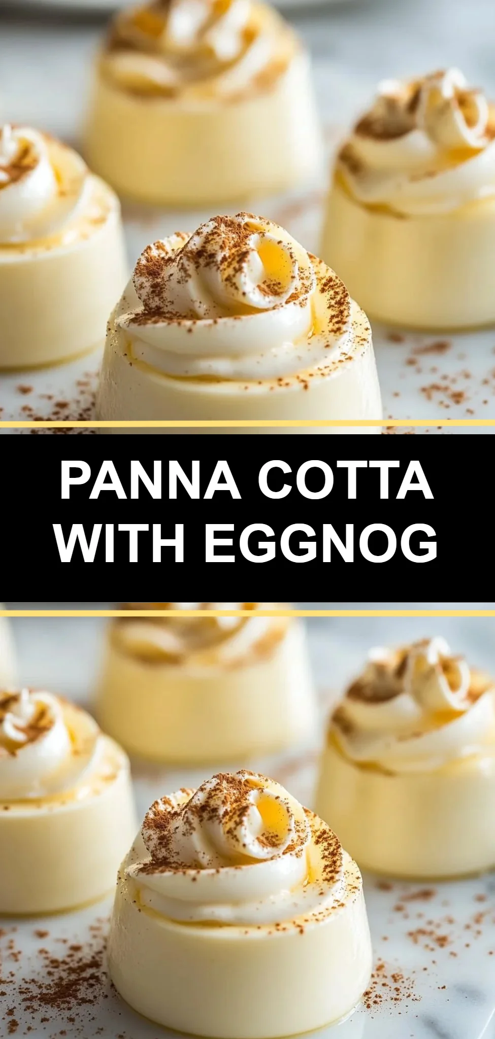 Panna Cotta with Eggnog