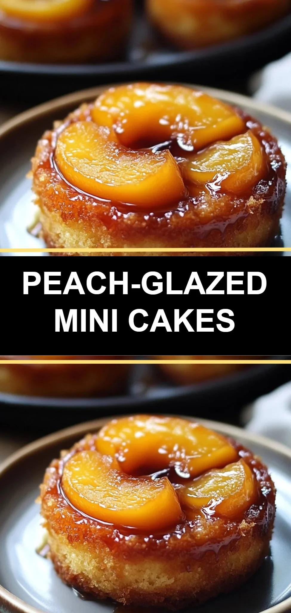 Peach-Glazed Mini Cakes