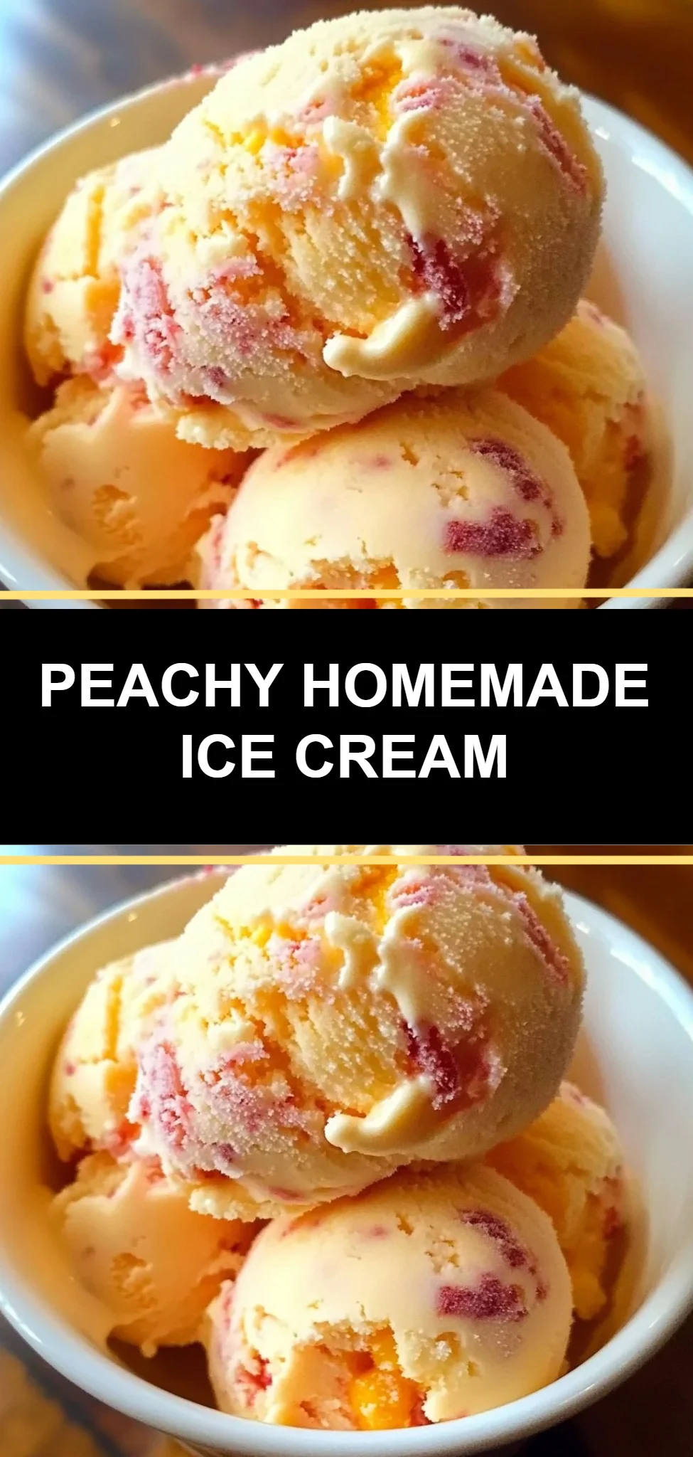 Peachy Homemade Ice Cream