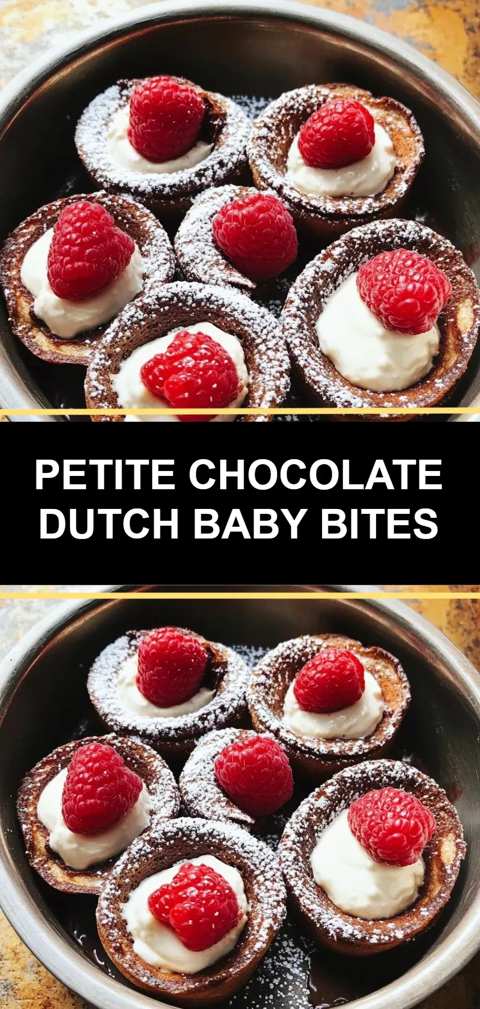 Petite Chocolate Dutch Baby Bites