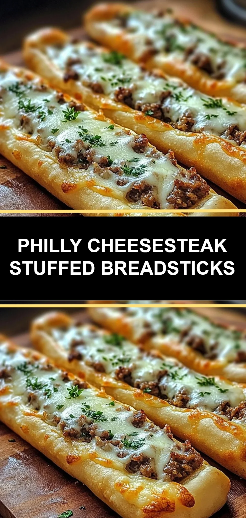 Philly Cheesesteak Stuffed Breadsticks