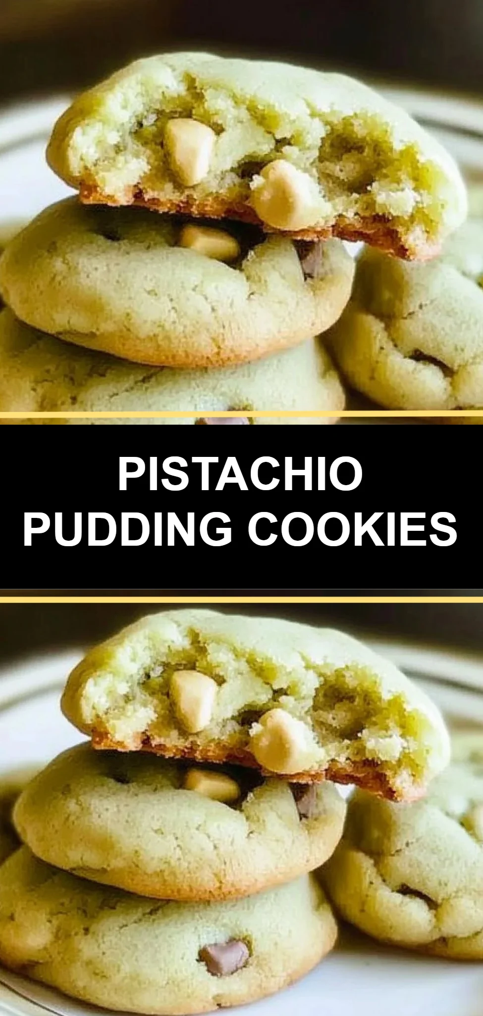 Pistachio Pudding Cookies