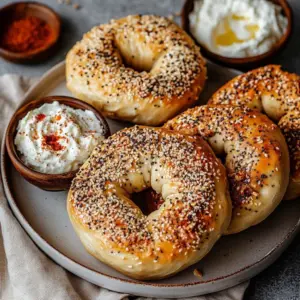 Protein-packed cottage cheese bagels fresh out of the oven