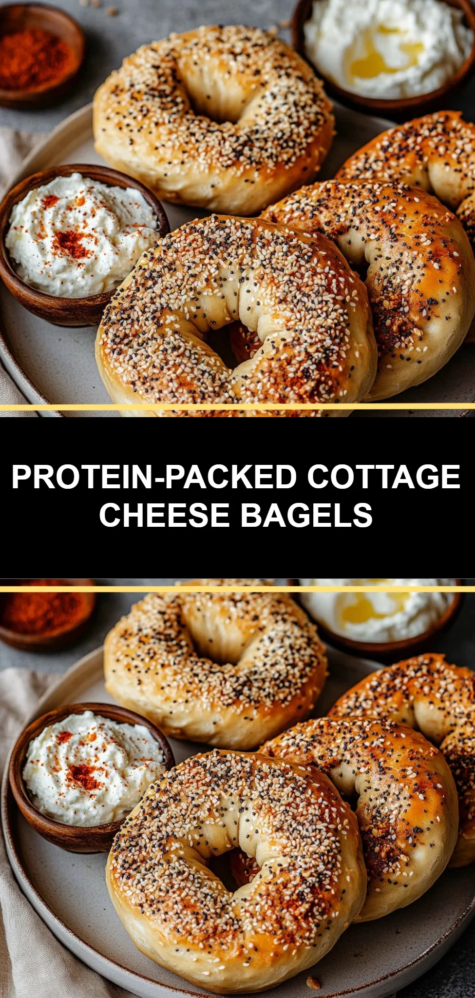 Protein-Packed Cottage Cheese Bagels