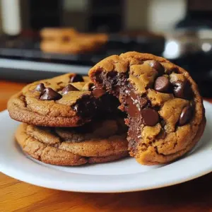 Delicious pumpkin cookies loaded with chocolate chips on a baking sheet.
