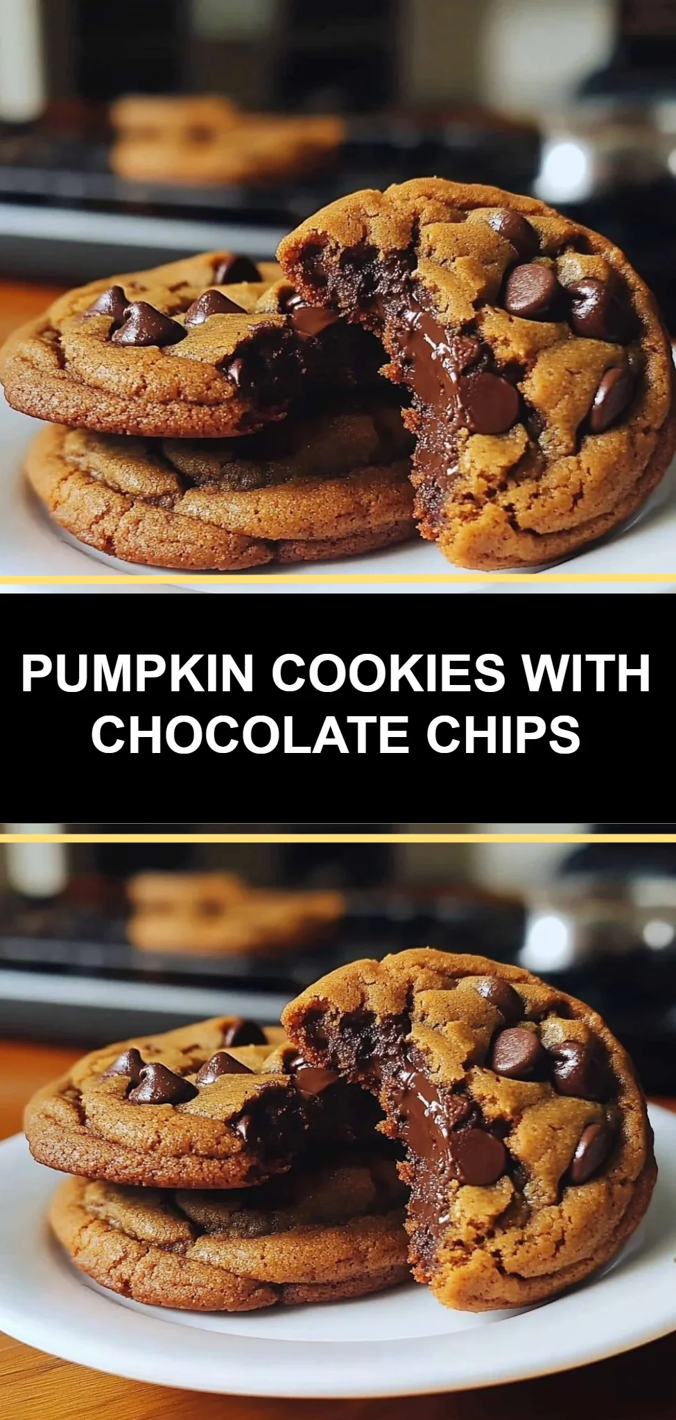 Pumpkin Cookies with Chocolate Chips