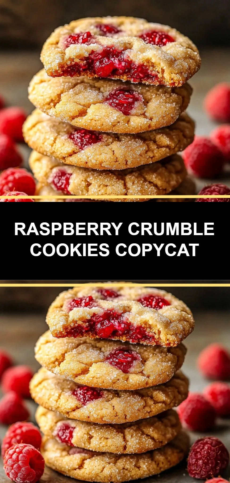 Raspberry Crumble Cookies Copycat