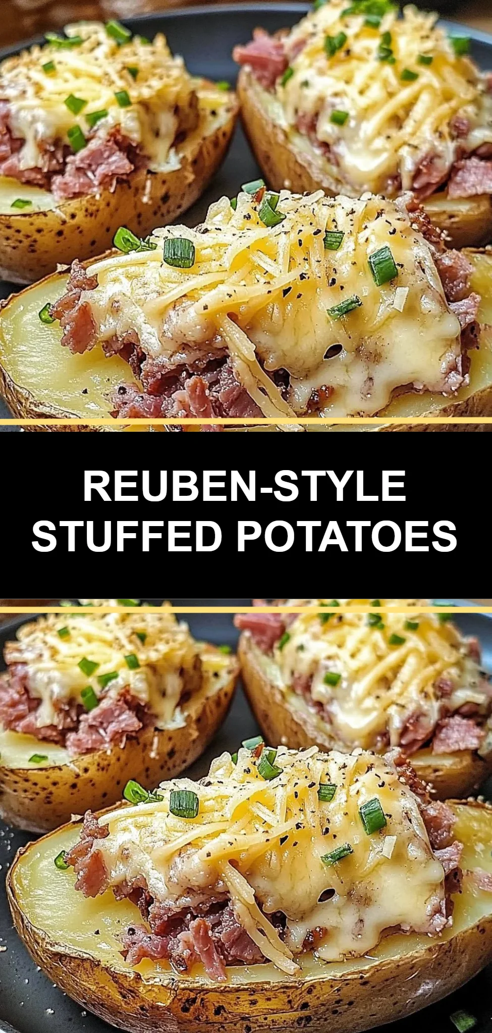 Reuben-Style Stuffed Potatoes