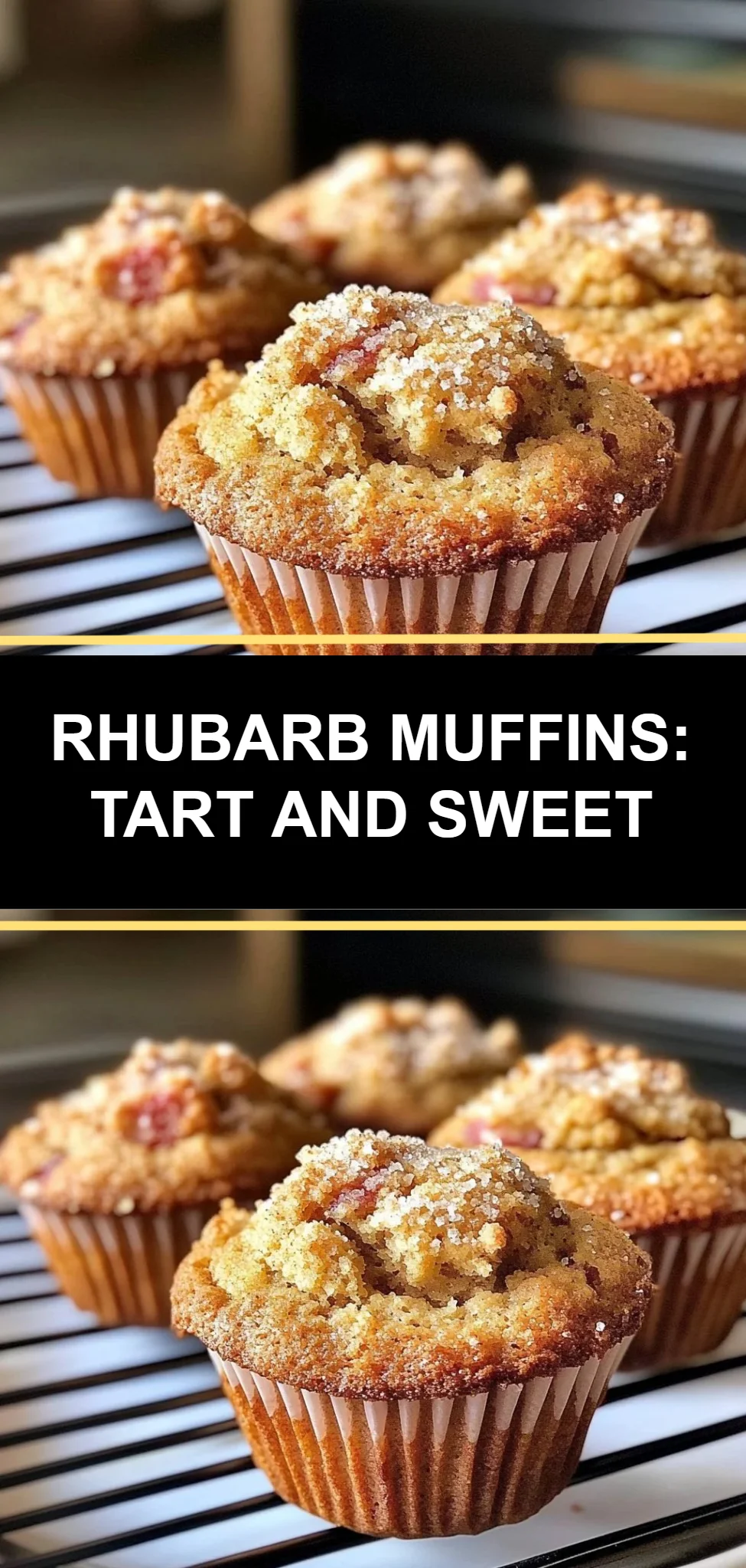 Rhubarb Muffins: Tart and Sweet