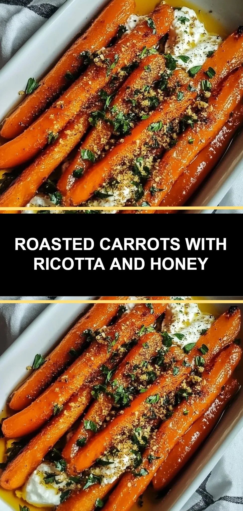 Roasted Carrots with Ricotta and Honey