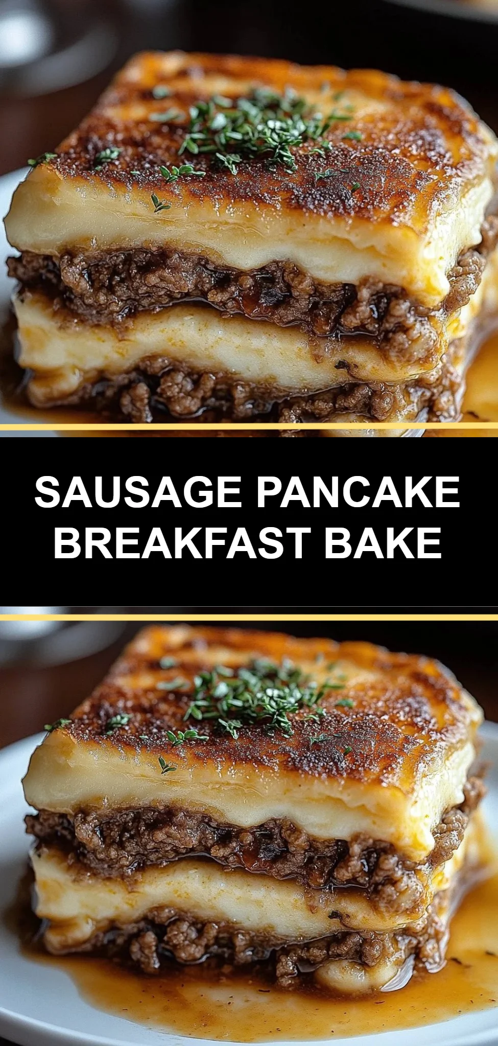 Sausage Pancake Breakfast Bake