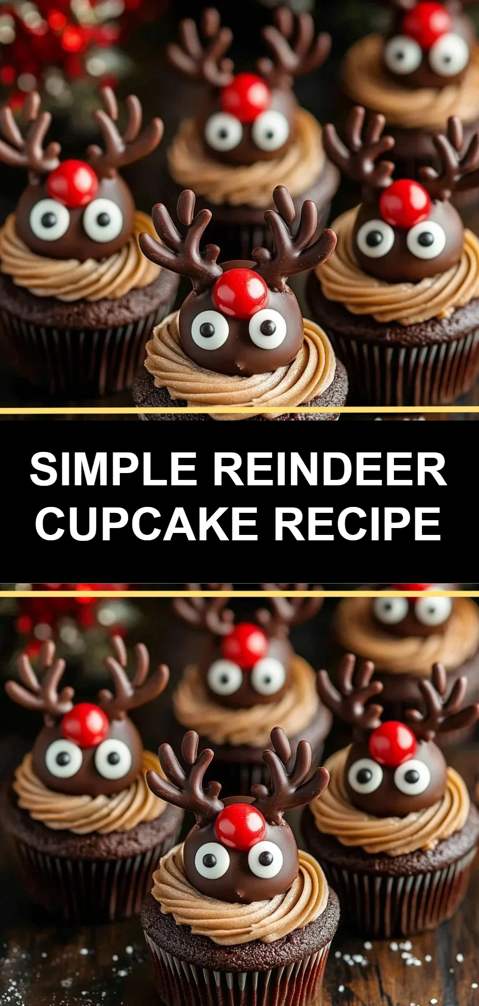 Simple Reindeer Cupcake Recipe