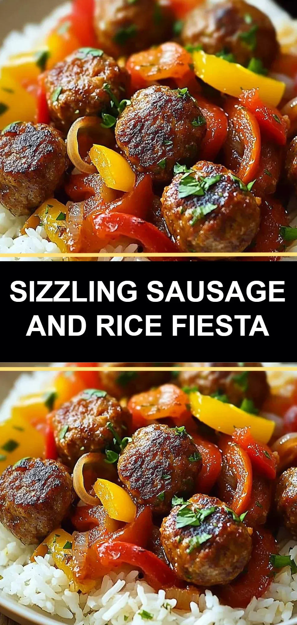 Sizzling Sausage and Rice Fiesta
