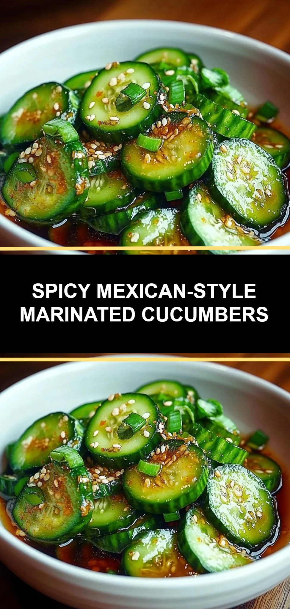 Spicy Mexican-Style Marinated Cucumbers